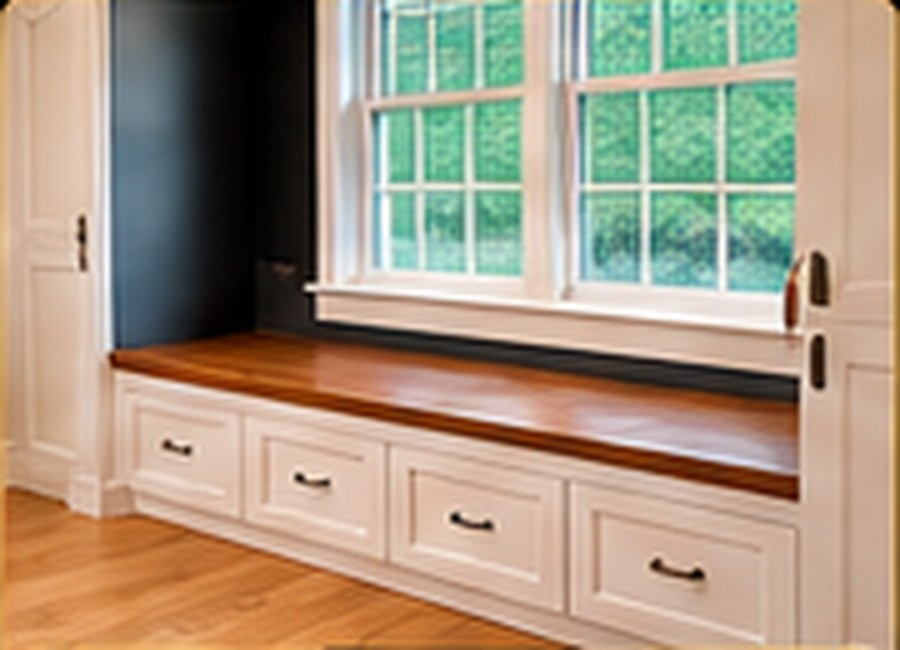 Custom carpentry and built-in window seating
