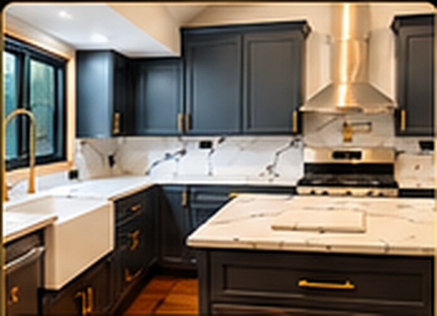 Bright remodeled kitchen
